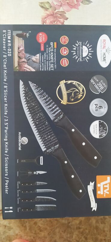 bicaq destleri v Azərbaycan | Bıçaqlar: Bicaq dəsti. Yenidir. Alman istehsalı. Bicaq dəsti qayçı tam yeni