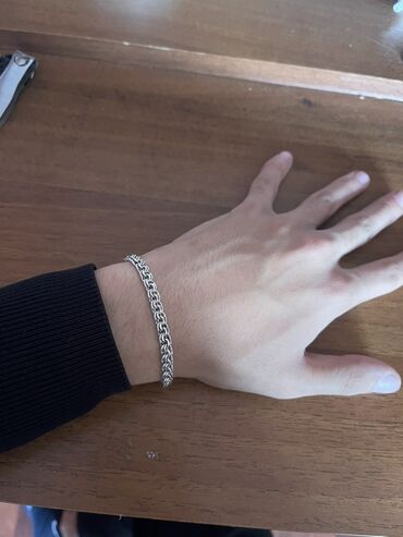свадебные платья новое поступление: Серебристый браслет на руку - Материал: металл серебро - Плетение