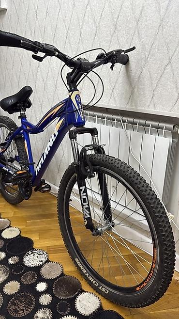 velosiped boyuk: Amand markalı, NOVA ön asqılı, böyük dişli şinləri olan, tünd göy — 4