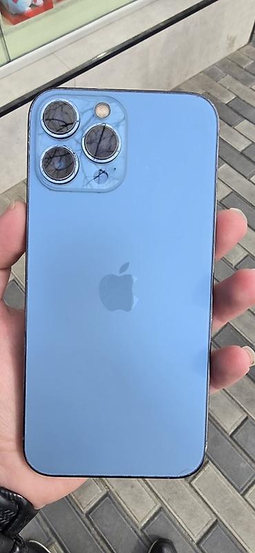 iphone batarya: IPhone 13 Pro Max, 512 GB, Sierra Blue, Face ID, Simsiz şarj — 1