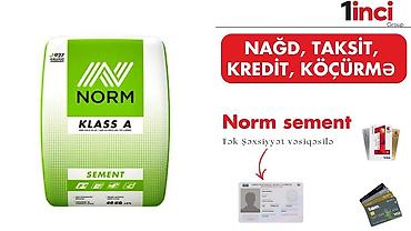 Norm sement – Klass A, 40 kq Xüsusiyyətlər: - Norm brendi, Klass A - lalafo.az -da Norm sement – Klass A, 40 kq Xüsusiyyətlər: - Norm brendi, Klass A -