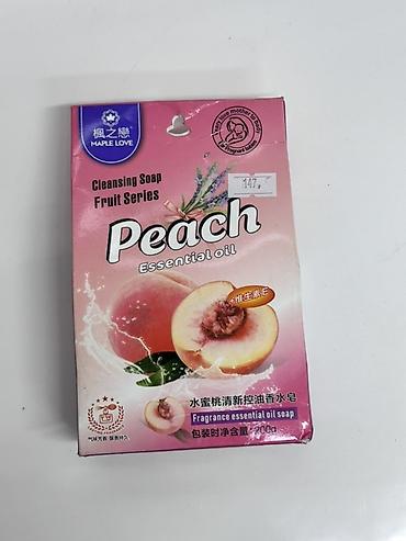 ароматизатор: Туалетное мыло с эфирным маслом «Peach» MAPLE LOVE (Cleansing Soap — 1