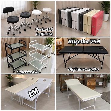 Salon, tibbi mebel: Salon və prosedur avadanlıqları dəsti təqdim olunur. Şəkillərdə — 1