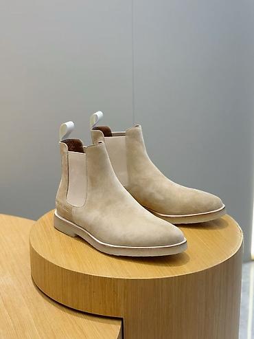 Ботинки: Мужские ботинки челси из замши - Материал верха: натуральная замша с — 4