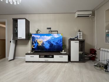 купить тумбу под телевизор: Зал үчүн гарнитур, ТВ үчүн тумба, ДСП, түсү - Күрөң