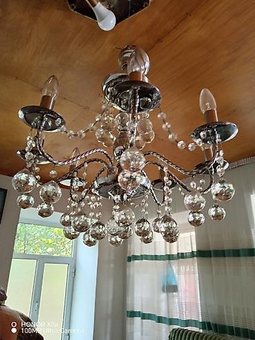 dovşan şəkili: Çılçıraq, 6 lampa, Metal — 2