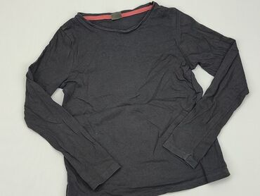 czarna luźna bluzka: Bluzka, Little kids, 8 lat, 122-128 cm, stan - Bardzo dobry