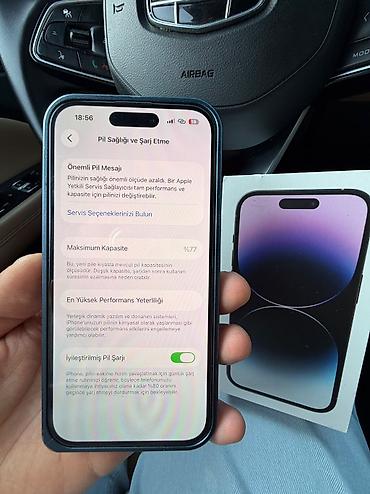 redmi 12 pro 128: IPhone 14 Pro, 128 GB, Deep Purple, Barmaq izi, Face ID, Simsiz şarj — 5