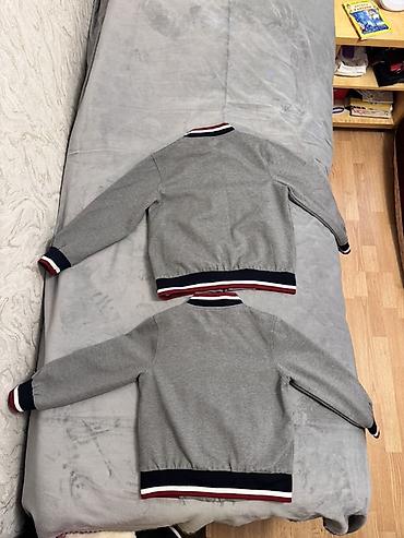 cins dest: Uşaq üçün iki ədəd eyni model bomber gödəkcə dəsti - Rəng: Boz - — 1
