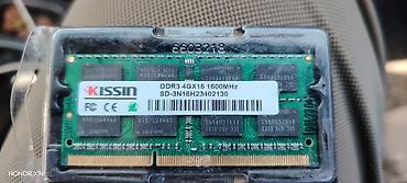 KISSIN DDR3 SO-DIMM noutbuk yaddaşı - Tutum: 4 GB - Tip: DDR3