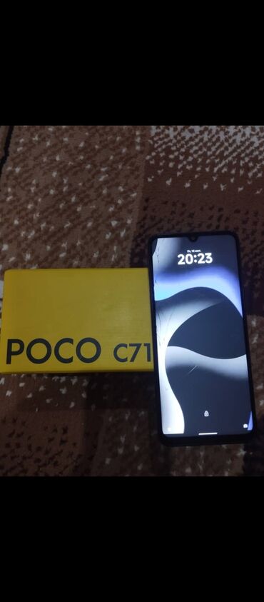 чехлы на ми: Poco C75, Колдонулган, 128 ГБ, түсү - Кара, 2 SIM