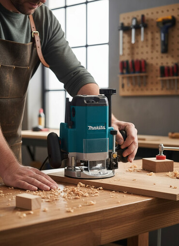 Кромочные обер фрезеры: Обер фрезер большой, макита цанга 6 мм,6мм 12 мм Полный комплект — 1