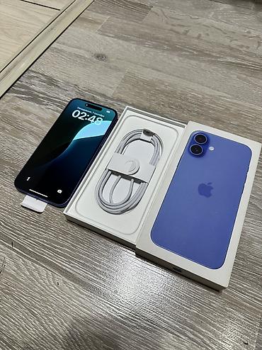12pro max: IPhone 16 Plus, Б/у, 128 ГБ, Синий, Кабель, Коробка, 100 % — 2