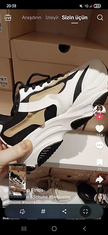 krosovka: Unisex idman ayaqqabısı – Graceland (Deichmann) - Rəng: ağ-qara və — 2