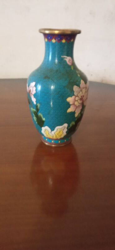 gul qablari satisi: Прекрасная китайская ваза 30ых годов 20го века, эмалированная