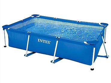 интекс: Каркасный бассейн Intex 28271 прямоугольный 260х160х65см, 2282л — 9