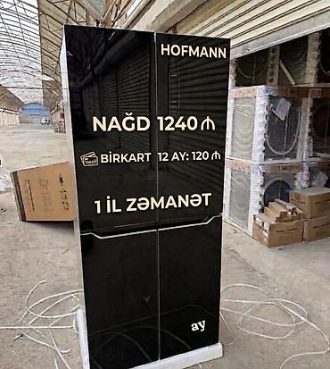 yeni soyducular: *Hoffman NoFrost Soyuducu* (Qara Şüşə) 🔹 Ölçü: Eni 85 sm, Hündürlük — 1