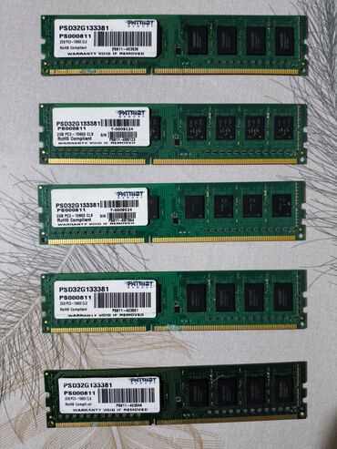 ddr2 2gb 6400: Operativ yaddaş (RAM) Patriot Memory, 2 GB, 1333 Mhz, DDR3, PC üçün, İşlənmiş