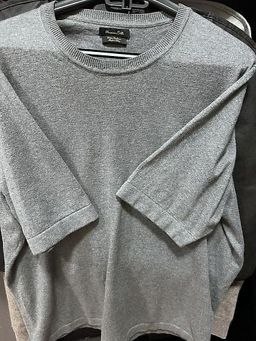 kaşmir: Futbolka, Massimo Dutti, L, rəng - Boz — 1