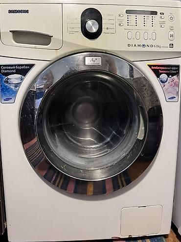 Məişət texnikası: Paltaryuyan maşın Samsung, 6 kq, İşlənmiş, Avtomat, Qurutmasız — 2