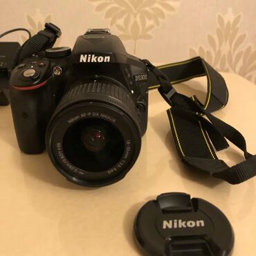 Fotokameralar: Fotoaparat Nikon D5300, çox az istifadə olunub Yenidən seçilmir