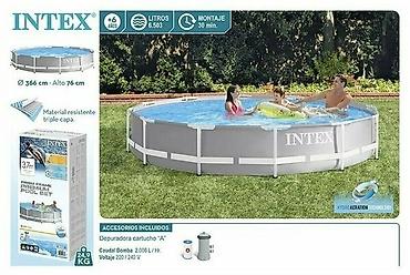 Бассейны: 366/76см. Intex 26712 Каркасный бассейн Prism Frame 6503л — 10