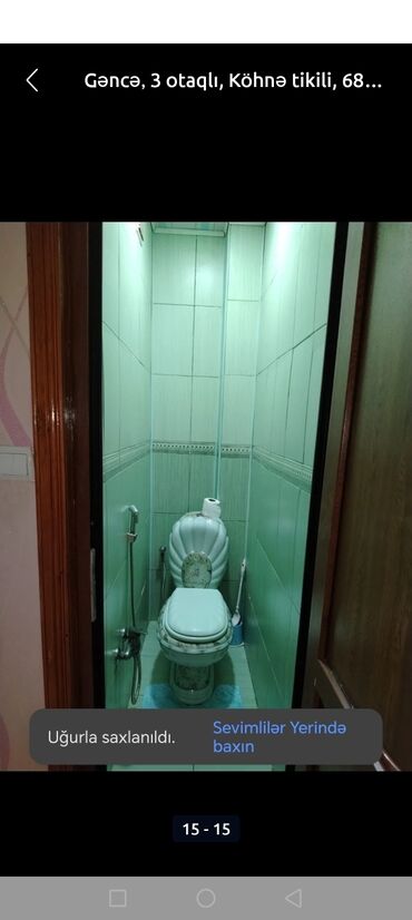 Köhnə tikili: Gəncə, 3 otaqlı, Köhnə tikili, 68 kv. m — 15