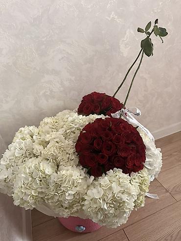 букет бабочек: Букет огромный в форме вишни как из пинтерест ❤️Гортензии и розы — 1