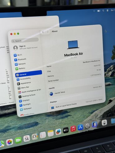 Ноутбуки: Ноутбук, Apple, 16 ГБ ОЗУ, Apple M2, 13.5 ", Б/у, Для работы, учебы, память SSD — 3