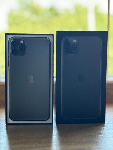 Apple iPhone: IPhone 11 Pro Max, Б/у, 64 ГБ, Черный, Зарядное устройство, Чехол, Коробка, 74 %