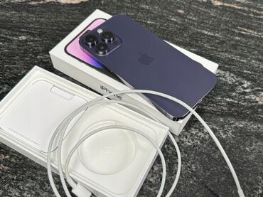 айфон 14 про копия: IPhone 14 Pro Max, 256 ГБ, Deep Purple, Защитное стекло, Коробка, 100 %