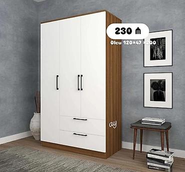 qoz murebesi: Üç qapılı geyim şkafı - Ölçü: 120 × 47 × 200 sm (eni × dərinlik × — 1