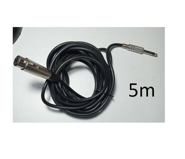 стойка микрофона: Кабель для микрофона Female XLR to Male 1/4 (6.35mm) TS, 5 метра