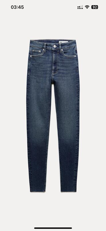 Səs avadanlığı: Zara qadın Yeni etiketli jeans şalvar 36 razmer 🩶 Yüksek bel 89 azn