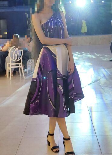 Dəstlər, kostyumlar: 💜 Qüsursuz vəziyyətdə kokteyl donu Yalnız 1 dəfə geyinilib, heç bir