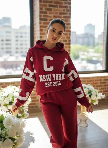 Gornji i donji deo: One size, Sa ilustracijom, bоја - Crvena — 1