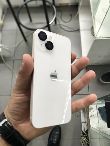 сотовые телефоны бишкек цены: IPhone 13, Жаңы, 128 ГБ, Ак, 88 %