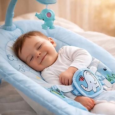 Igračke za krevetac i kolica: 01. Savršena ležaljka za umirivanje bebe Muzička ljuljaška za bebe sa — 3