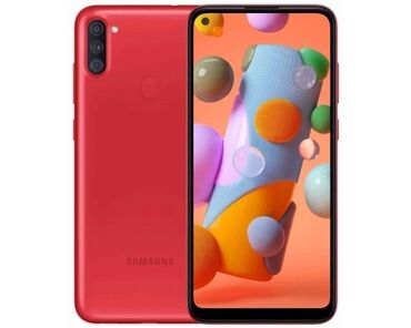 продаю samsung: Samsung Galaxy A11, Б/у, 32 ГБ, цвет - Красный, 2 SIM