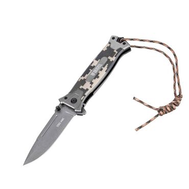нож для самообороны: Нож складной DENZEL, Liner-Lock, сталь 440С, рукоять с накладкой G10