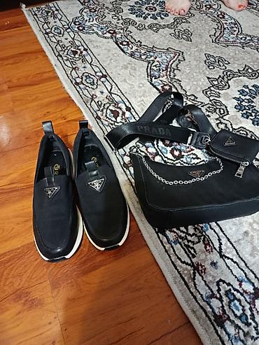 dunk low: Лоферы и сумка вместе,обувь почти новая, под прада — 2