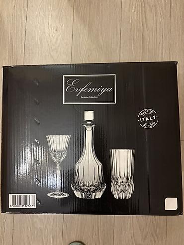 neman xrustal instagram: Qədəhlər, Şüşə, 12 ədədli dəst, 200 ml, İtaliya — 1