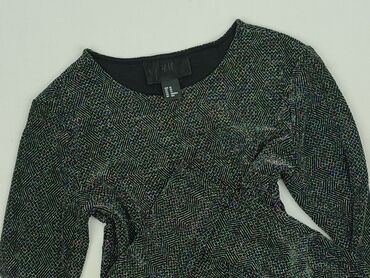 czarne t shirty ze złotym nadrukiem: H&M, Top damski, rozmiar XS