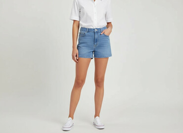 sinsay spodenki jeansowe rozkloszowane: Sinsay, Shorts for women, size S