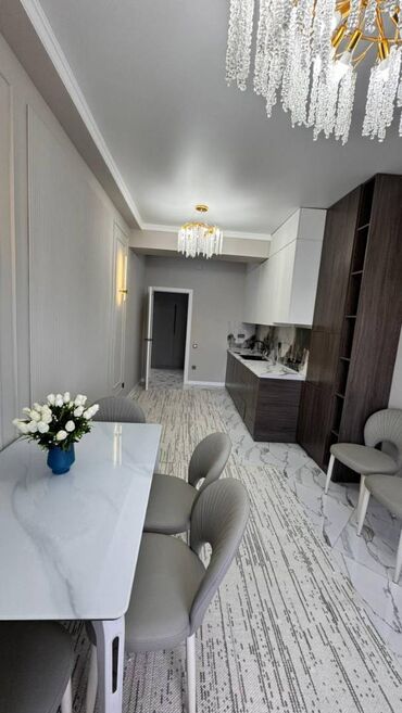 квартира бишкек аламудун: 2 комнаты, 70 м², Элитка, 6 этаж, Дизайнерский ремонт