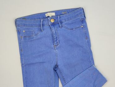 jeansy ze średnim stanem stradivarius: River Island, Jeansy damskie, rozmiar L