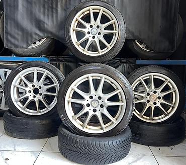 Колеса в сборе 225 / 45 / R 17, Лето, Б/у, Комплект, Легковые, Литые, отверстий - 5