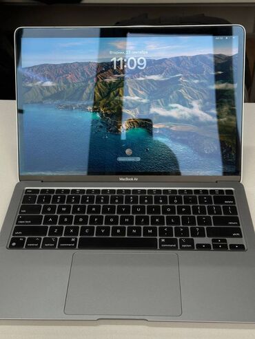 материнская плата asus: Ноутбук, Apple, 8 ГБ ОЭТ, Apple M1, 13.3 ", Колдонулган, Жумуш, окуу үчүн, эс тутум SSD