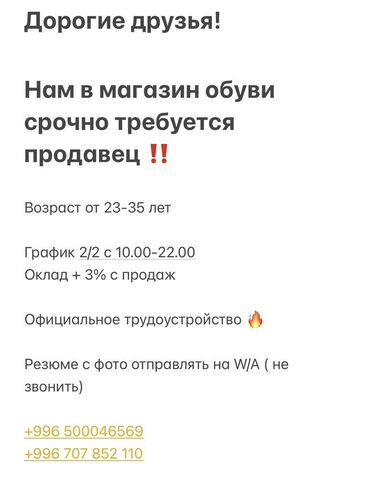 работа на дому бишкек: Продавец-консультант