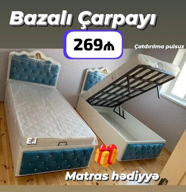 Çarpayılar: Yeni, Təknəfərlik çarpayı, Bazalı, Matras ilə, Siyirməsiz